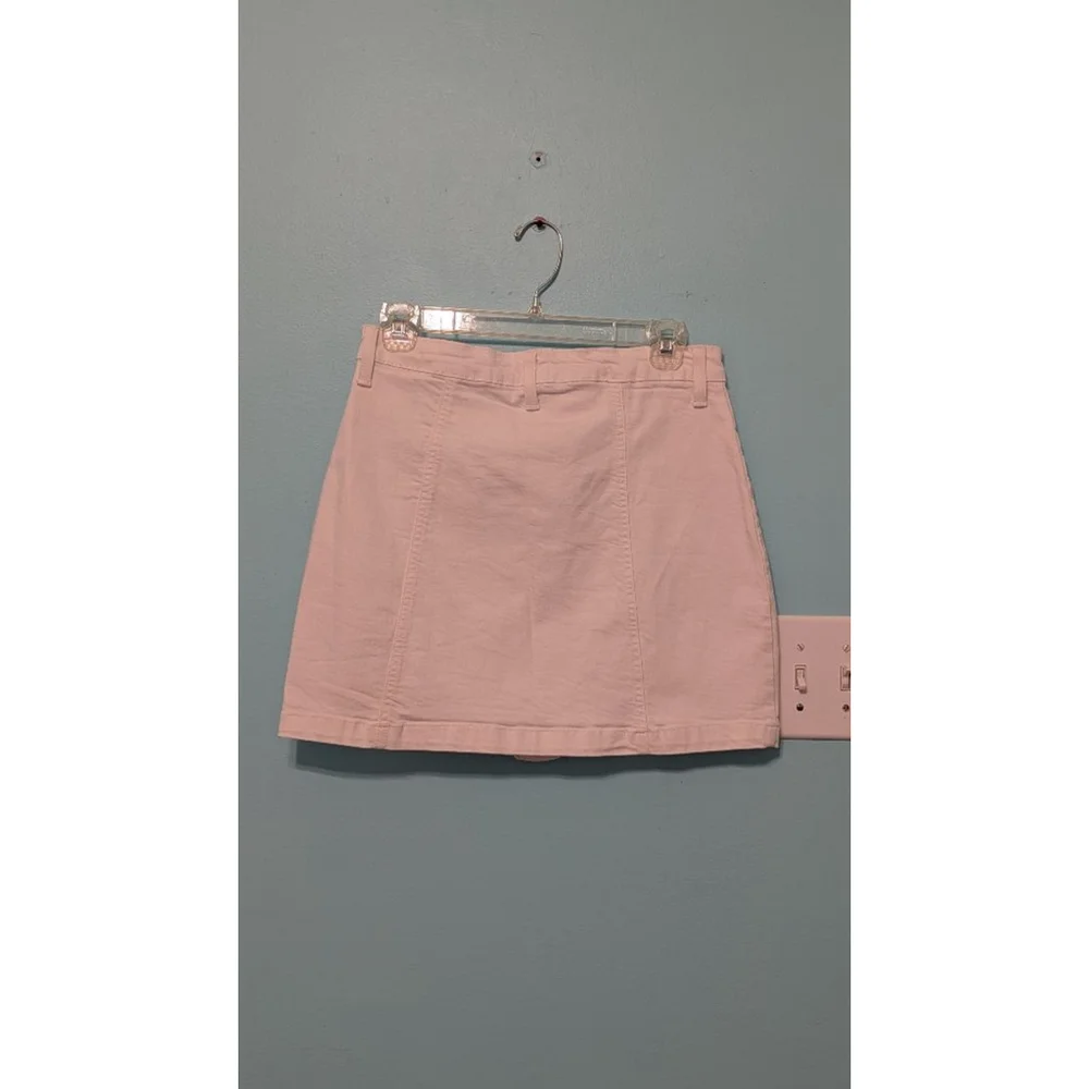 Women's Just Black White Denim Skirt Size M